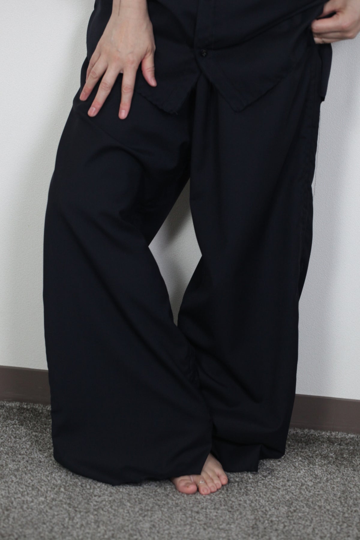 mayumi murasawa shirt_ウールネイビー _パンツ