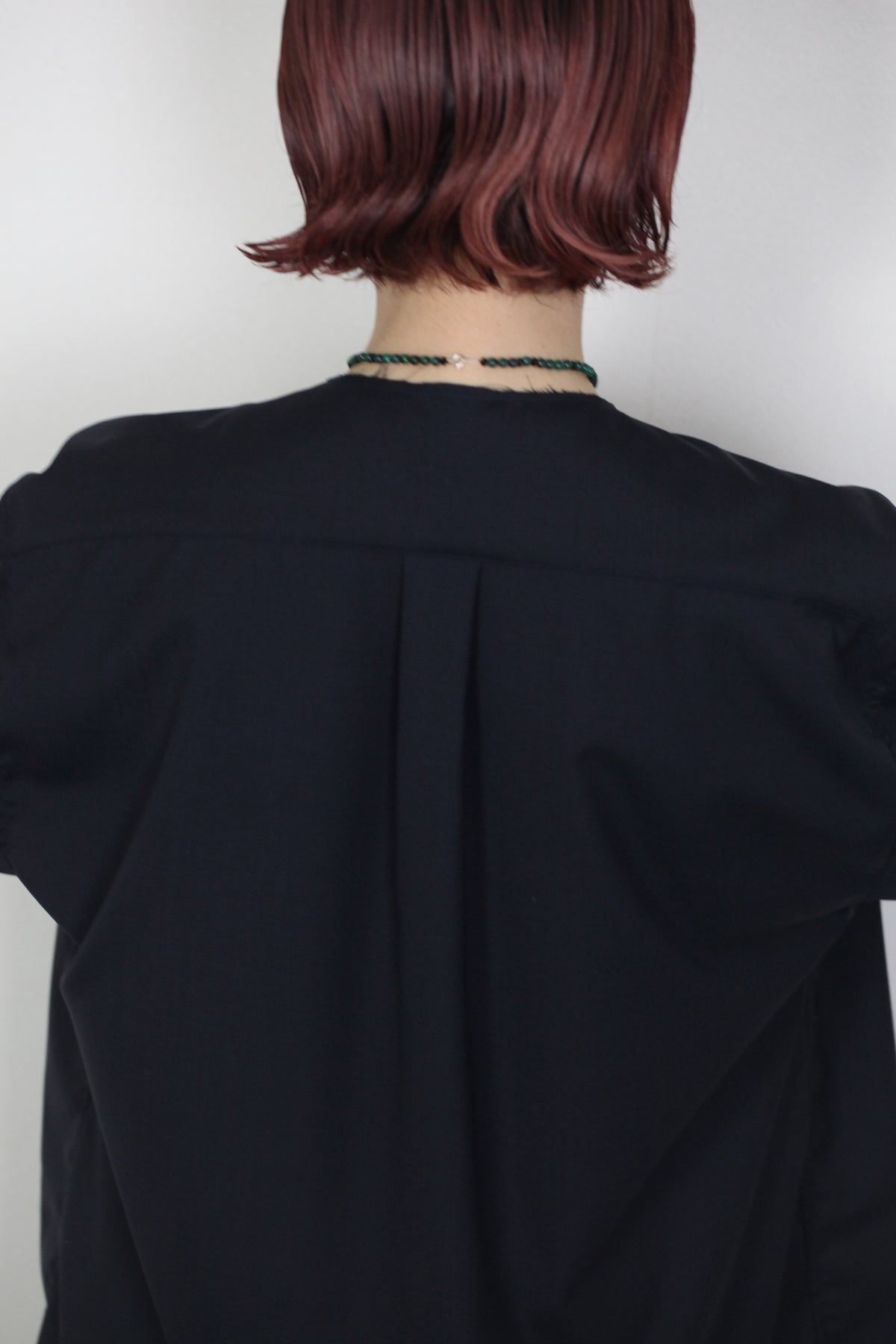 mayumi murasawa shirt_ウールネイビー _Vシャツ
