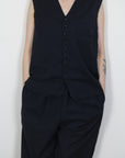 mayumi murasawa shirt_ウールネイビー _ベスト