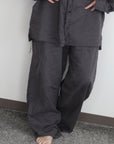 mayumi murasawa shirt_オーガニックコットングレー_セットアップ