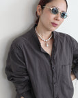 mayumi murasawa shirt_オーガニックコットングレー_セットアップ