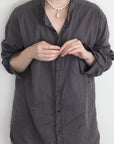 mayumi murasawa shirt_オーガニックコットングレー_セットアップ