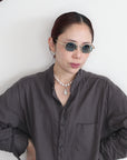 mayumi murasawa shirt_オーガニックコットングレー_セットアップ