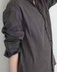 mayumi murasawa shirt_オーガニックコットングレー_セットアップ