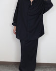 Yang Shirt ヤンシャツ_ウールネイビー