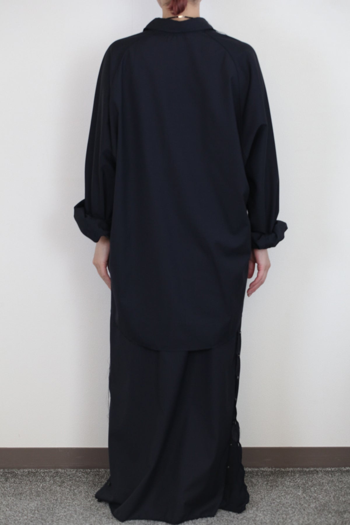 Yang Skirt ヤンスカート_ウールネイビー