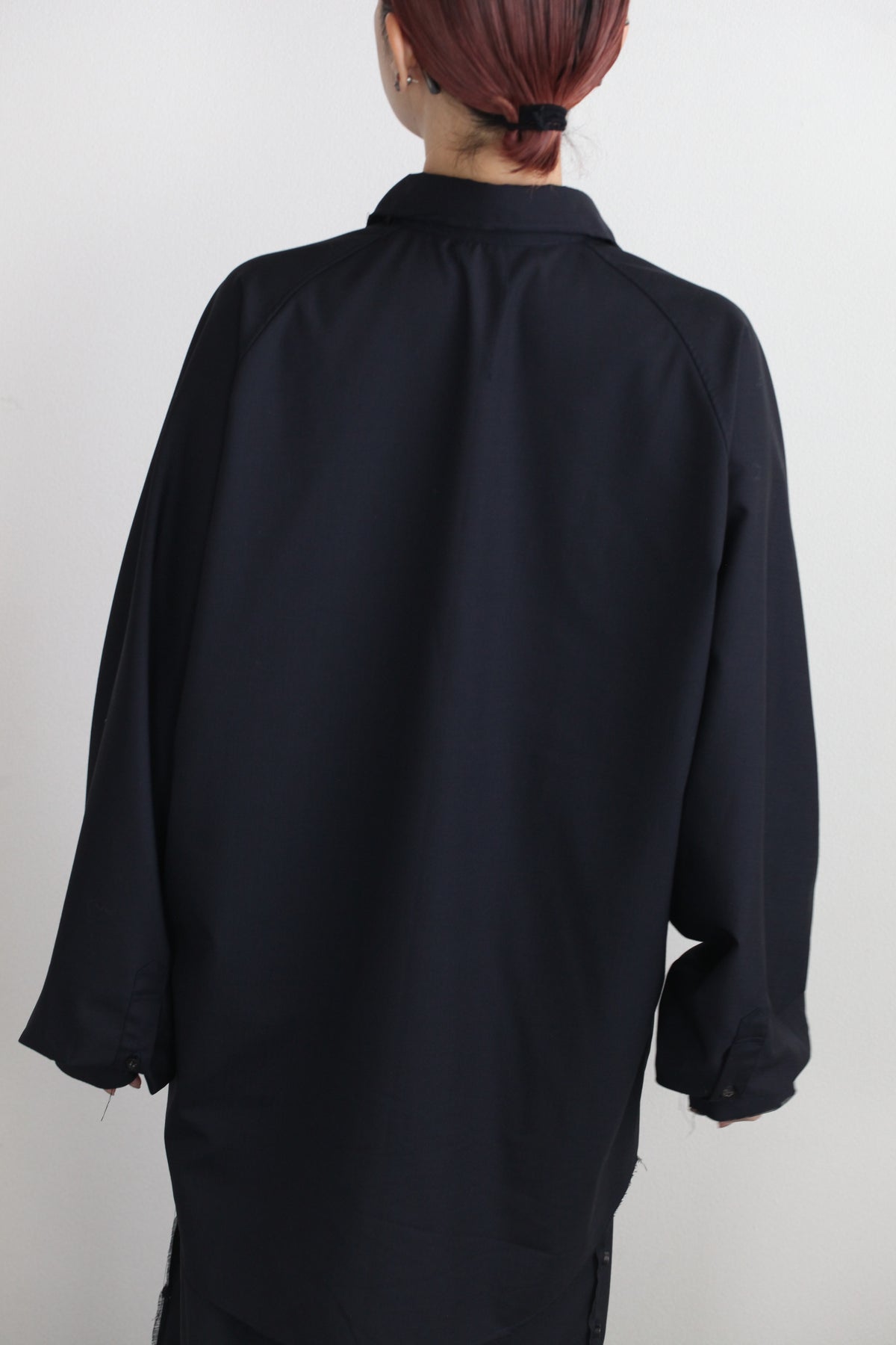 Yang Shirt ヤンシャツ_ウールネイビー