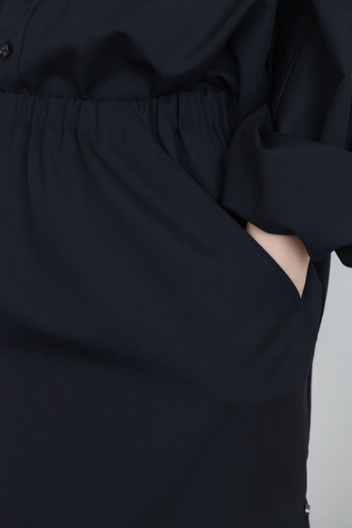 Yang Skirt ヤンスカート_ウールネイビー
