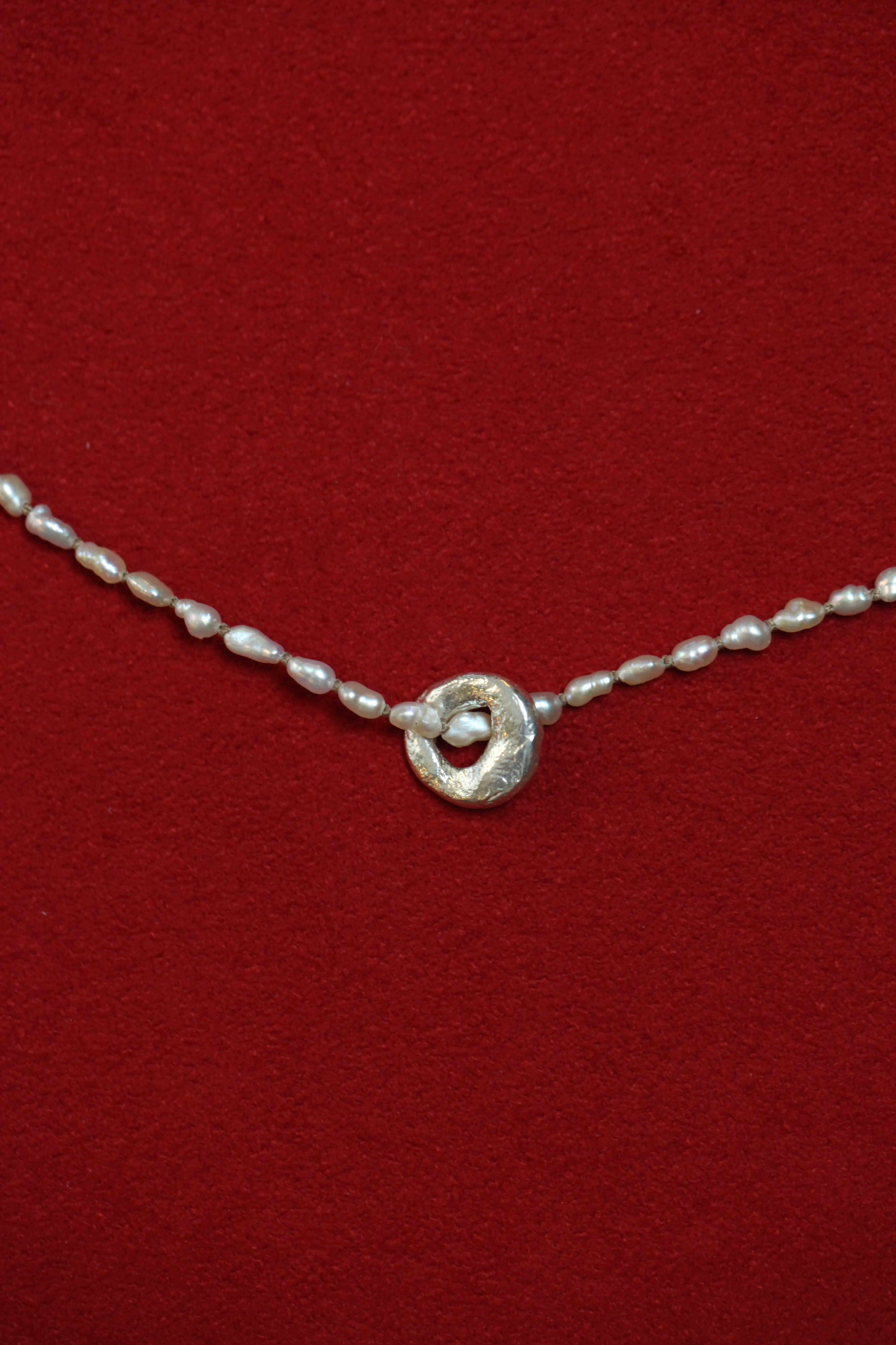 チャームのためのネックレス_パール Ⅲ – mayumi murasawa