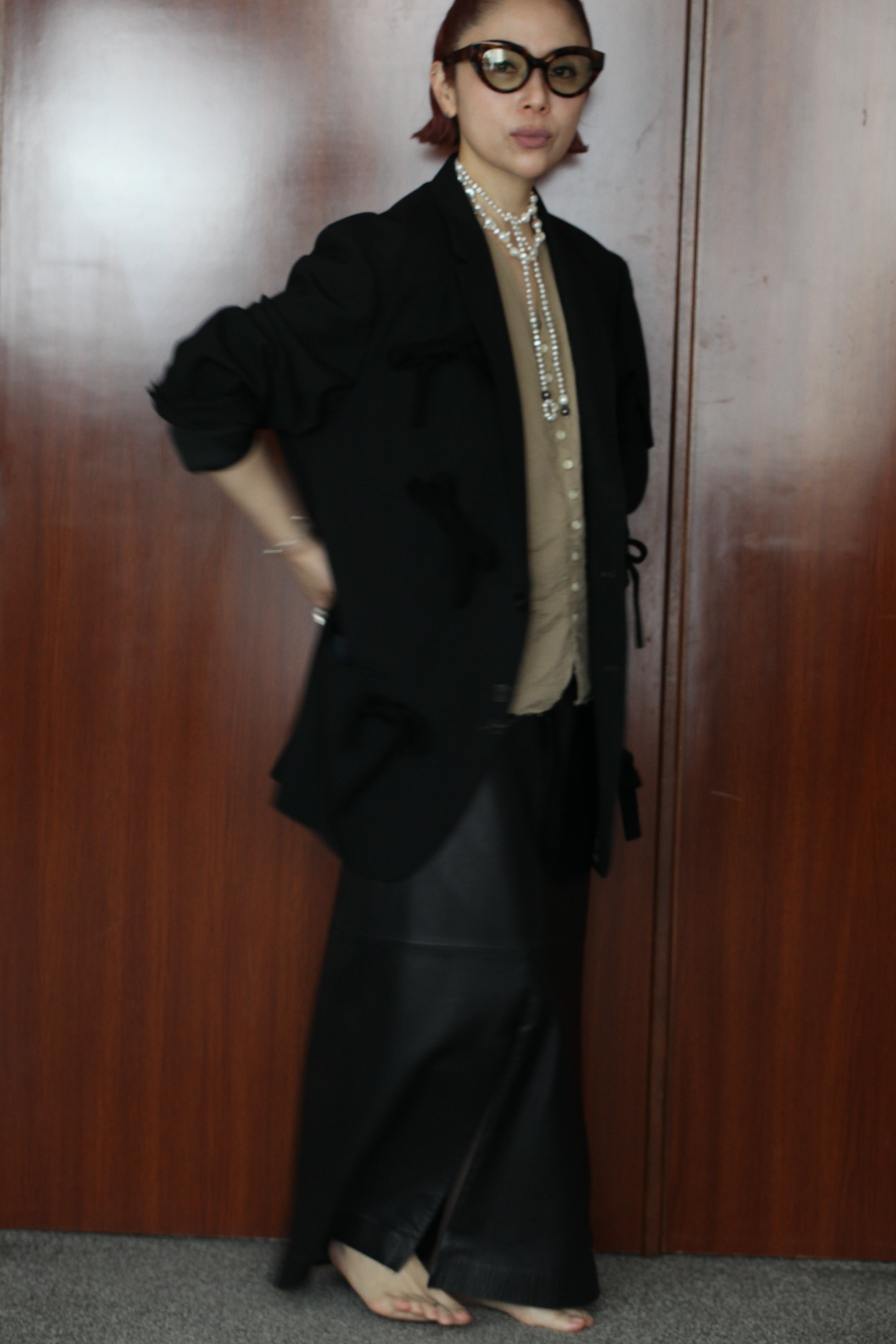 3_黒の黒リボンリボンジャケット – mayumi murasawa