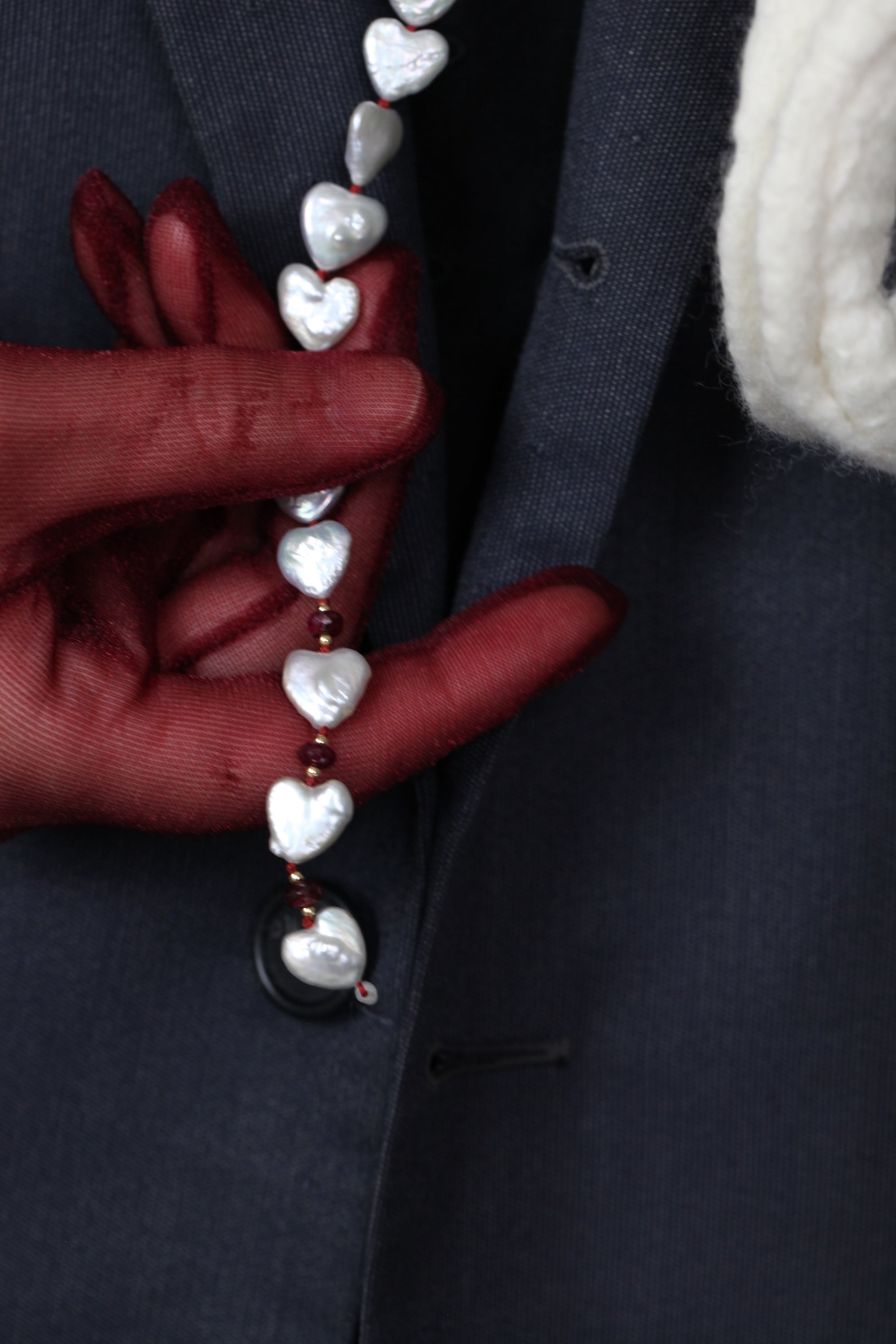 ALL KNOT RUBY HEART_LARIAT