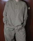 mayumi murasawa shirt_ベージュ_スタンドシャツ