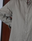 mayumi murasawa shirt_ベージュ_スタンドシャツ