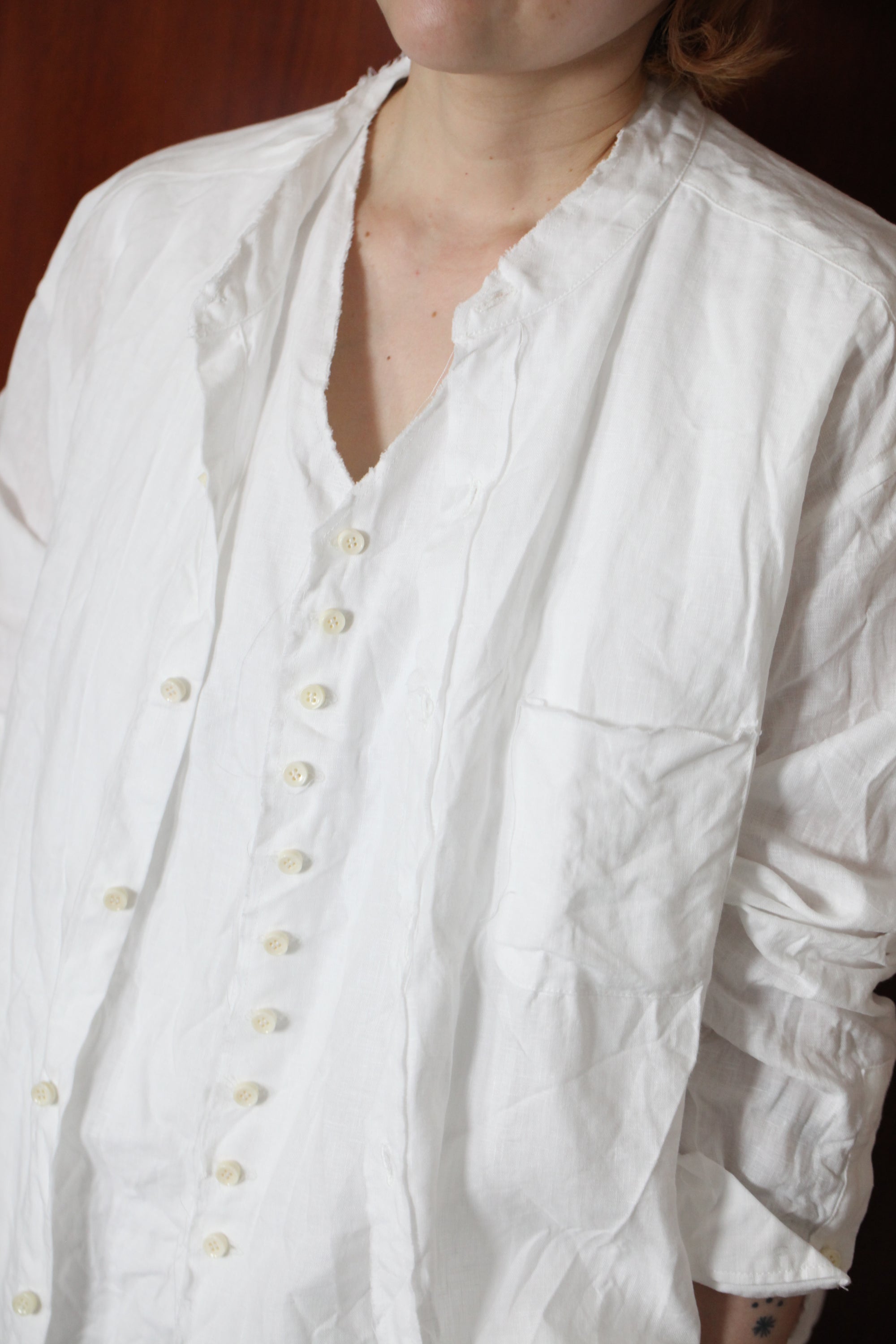 mayumi murasawa shirt_白_スタンドシャツ