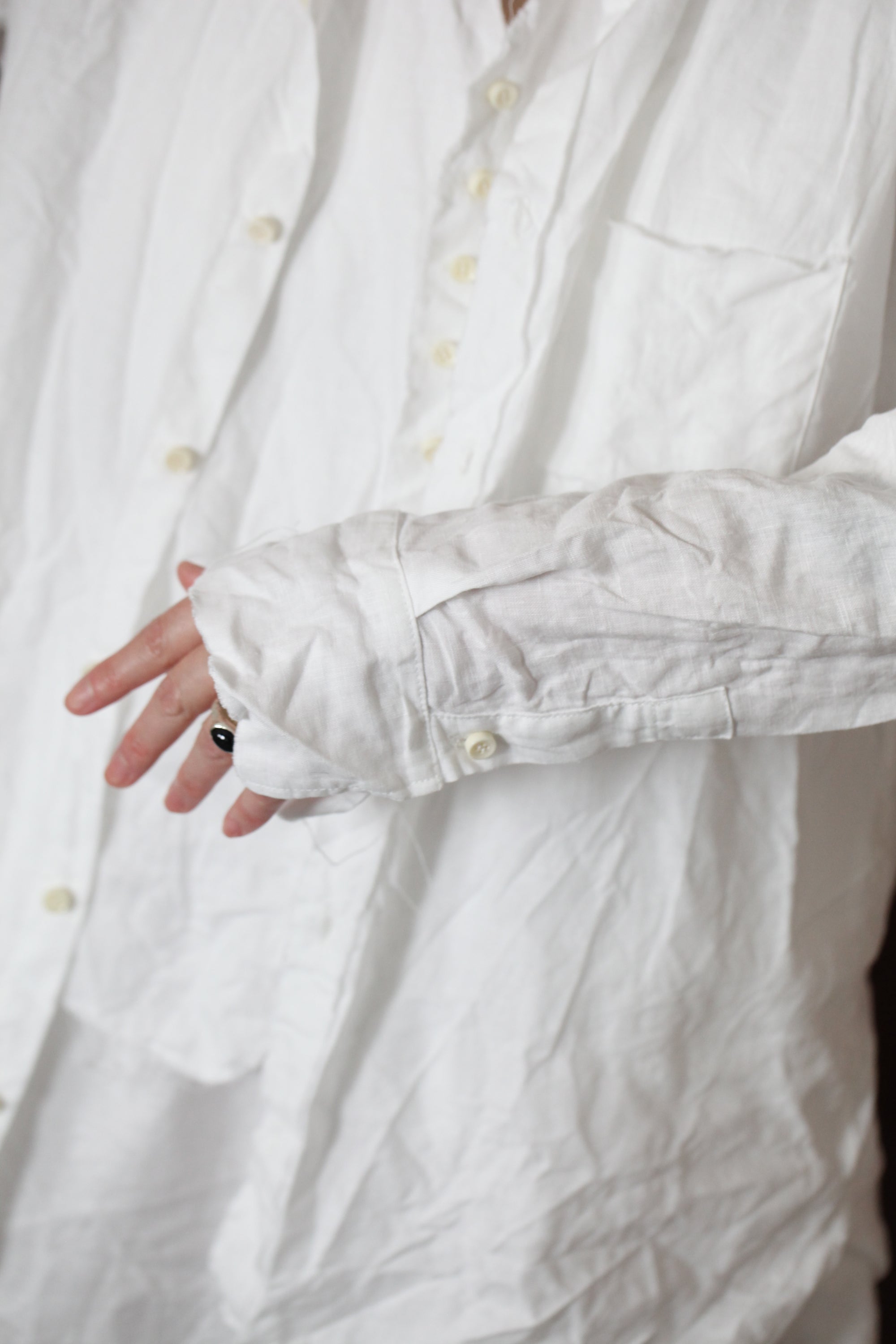 mayumi murasawa shirt_白_スタンドシャツ