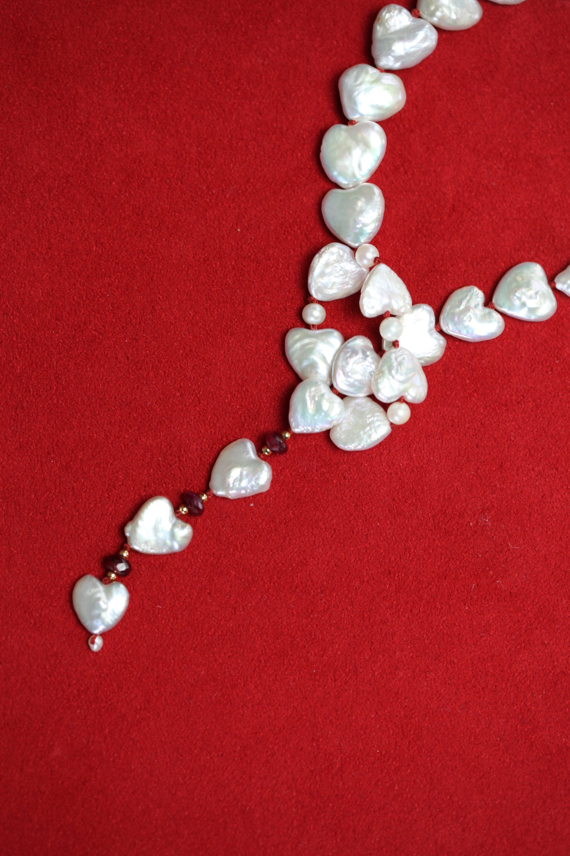ALL KNOT RUBY HEART_LARIAT