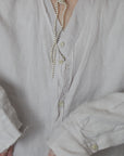 mayumi murasawa shirt_リネン和紙_Vシャツ