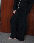 mayumi murasawa shirt_黒リネン_Vシャツ