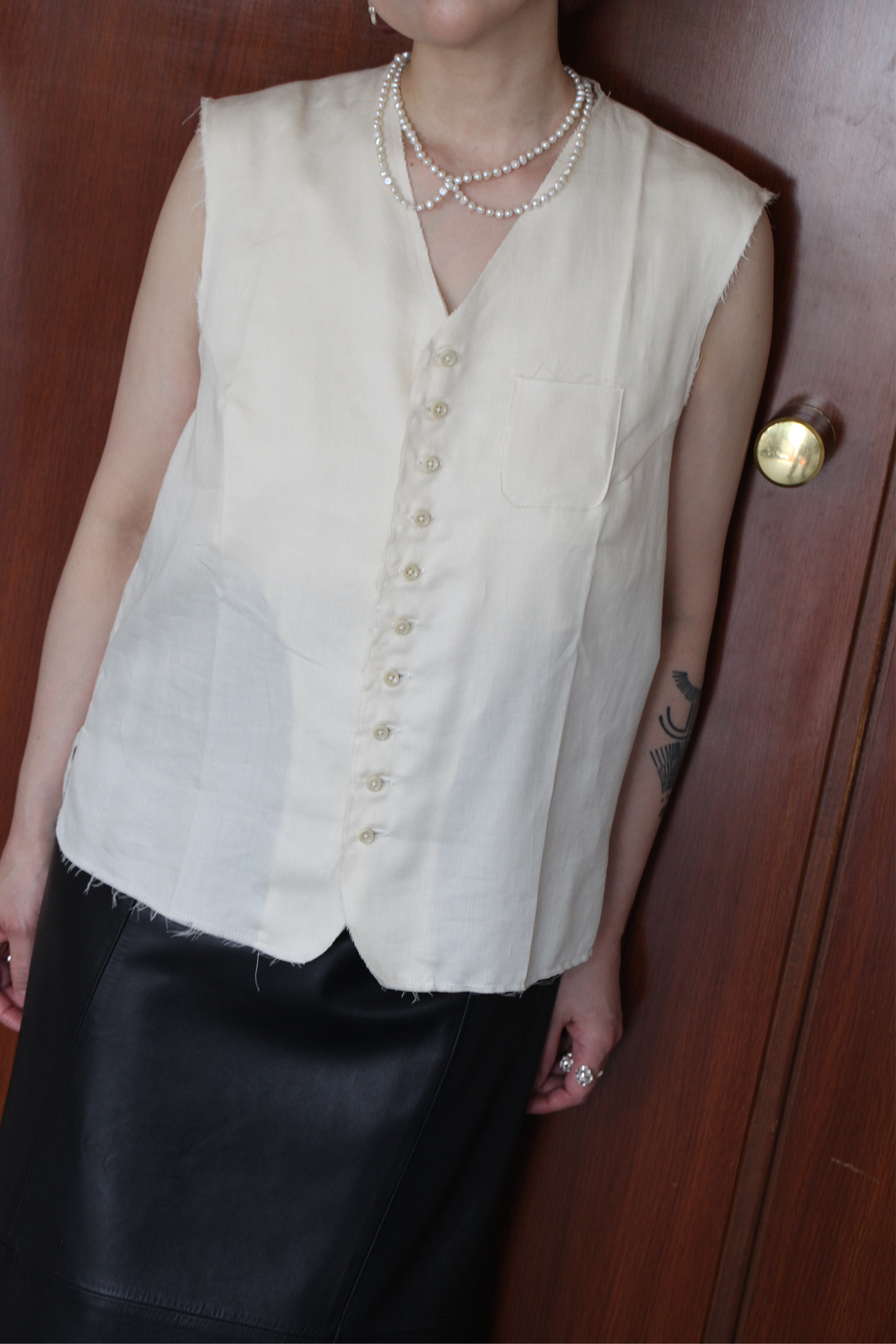 mayumi murasawa shirt_オーガニックコットン_ベスト mayumi murasawa shirt_オーガニックコットン_ベスト